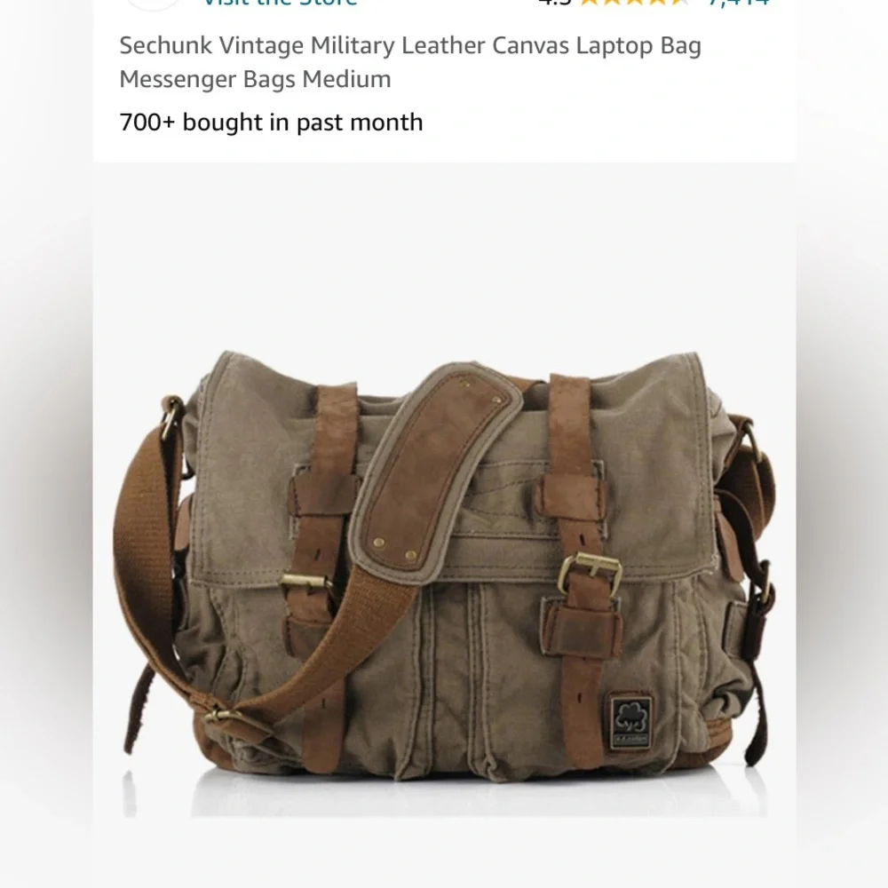 Stylish Olive Green Messenger Bag - Picture 2 of 14